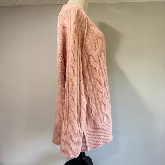 AERIE Unreal Cable Knit Crewneck Sweater NWT - Picture 7 of 12